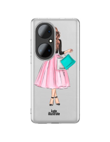 Huawei P50 Pro Case Shopping Time Clear - kateillustrate