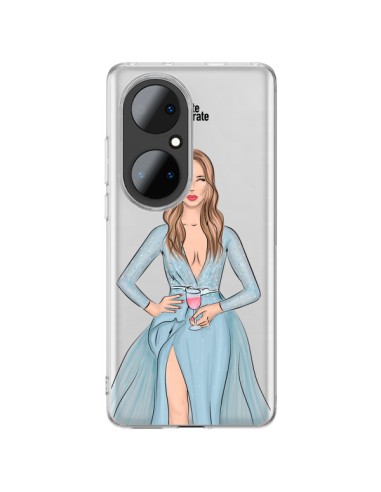 Coque Huawei P50 Pro Cheers Diner Gala Champagne Transparente - kateillustrate