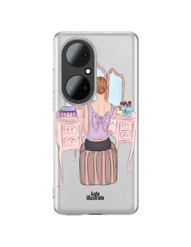 Coque Huawei P50 Pro Vanity Coiffeuse Make Up Transparente - kateillustrate