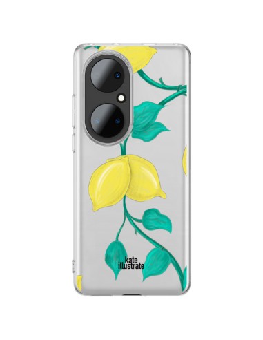 Coque Huawei P50 Pro Lemons Citrons Transparente - kateillustrate