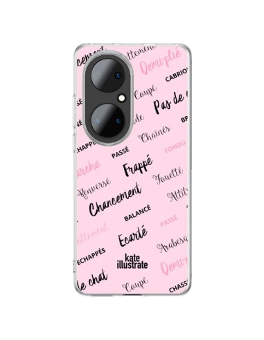 Coque Huawei P50 Pro Ballerina Ballerine Mots - kateillustrate