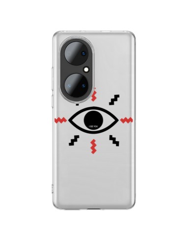 Coque Huawei P50 Pro Eye I See You Oeil Transparente - Koura-Rosy Kane