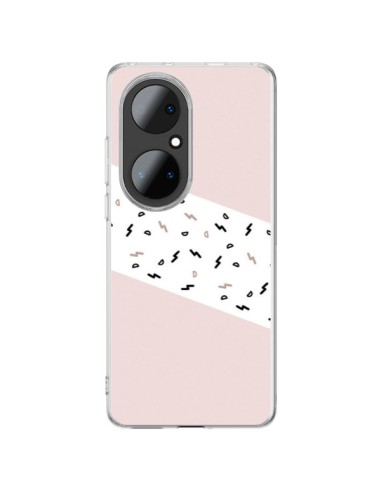 Coque Huawei P50 Pro Festive Pattern Rose - Koura-Rosy Kane