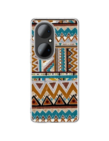 Coque Huawei P50 Pro Azteque Vert Marron - Kris Tate