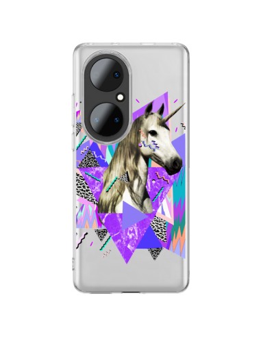 Coque Huawei P50 Pro Licorne Unicorn Azteque Transparente - Kris Tate