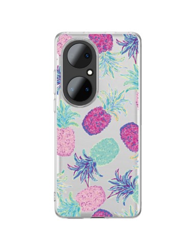 Huawei P50 Pro Case Ananas Fruit Summer Clear - Lisa Argyropoulos
