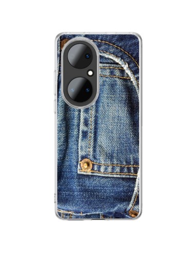 Cover Huawei P50 Pro Jean Blu Vintage - Laetitia