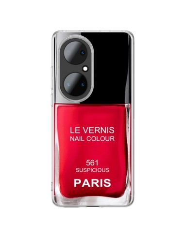Huawei P50 Pro Case Nail polish Paris Suspicious Red - Laetitia