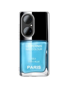 Huawei P50 Pro Case Nail polish Paris Coco Blue - Laetitia