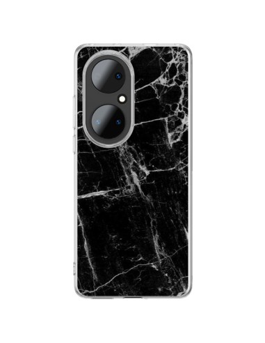 Coque Huawei P50 Pro Marbre Marble Noir Black - Laetitia