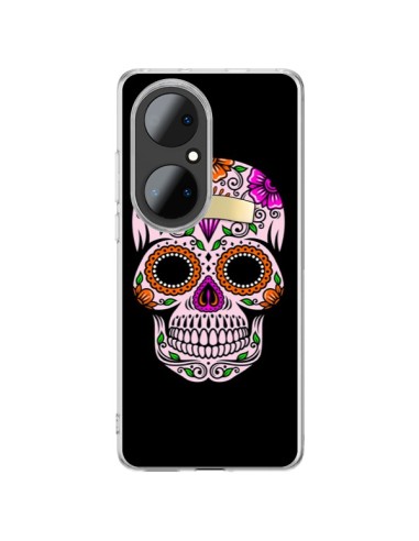 Coque Huawei P50 Pro Tête de Mort Mexicaine Multicolore - Laetitia