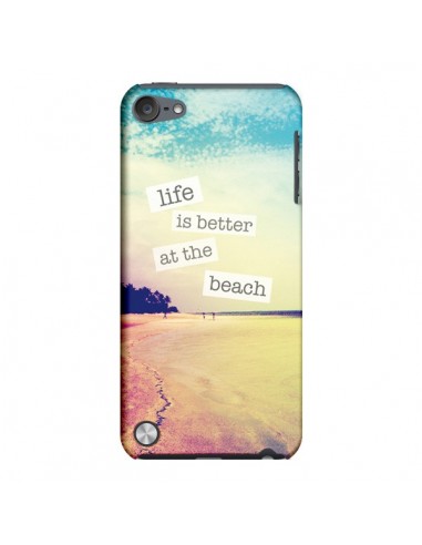Coque Life is better at the beach Ete Summer Plage pour iPod Touch 5 - Mary Nesrala