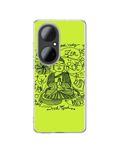 Huawei P50 Pro Case Buddha Listen to your body Love Zen Relax - Leellouebrigitte