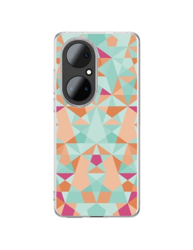 Coque Huawei P50 Pro Azteque Vert - Leandro Pita