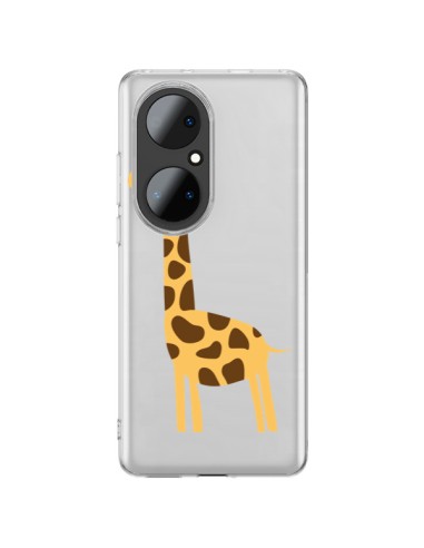 Cover Huawei P50 Pro Giraffa Animale Savana Trasparente - Petit Griffin