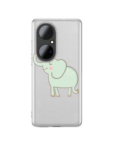 Coque Huawei P50 Pro Elephant Elefant Animal Coeur Love  Transparente - Petit Griffin