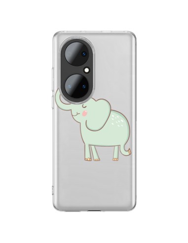 Cover Huawei P50 Pro Elefante Animale Cuore Amore  Trasparente - Petit Griffin