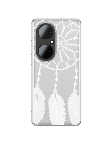 Coque Huawei P50 Pro Attrape Rêves Blanc Dreamcatcher Transparente - Petit Griffin