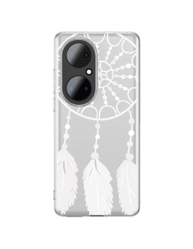 Cover Huawei P50 Pro Acchiappasogni Bianco Dreamcatcher Trasparente - Petit Griffin