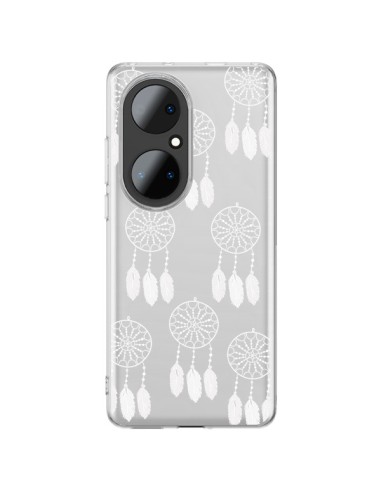 Coque Huawei P50 Pro Attrape Rêves Blanc Dreamcatcher Mini Transparente - Petit Griffin