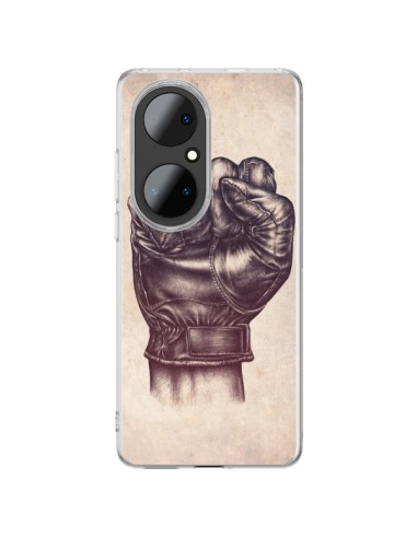 Huawei P50 Pro Case Fight Poing Cuir Pugno Combattimento Pelle - Lassana