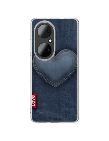 Coque Huawei P50 Pro Love Coeur en Jean - Lassana