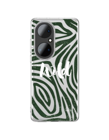 Cover Huawei P50 Pro Wild Zebra Giungla Trasparente - Lolo Santo