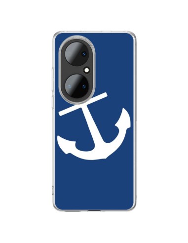 Coque Huawei P50 Pro Ancre Navire Navy Blue Anchor - Mary Nesrala