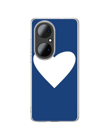 Coque Huawei P50 Pro Coeur Navy Blue Heart - Mary Nesrala