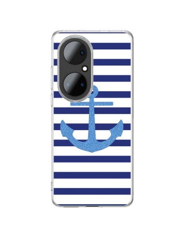 Coque Huawei P50 Pro Ancre Voile Marin Navy Blue - Mary Nesrala