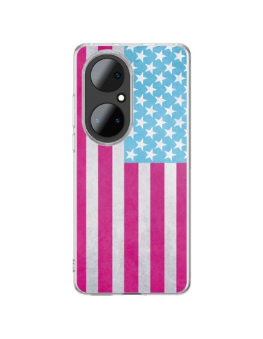 Cover Huawei P50 Pro Bandiera USA Vintage - Mary Nesrala