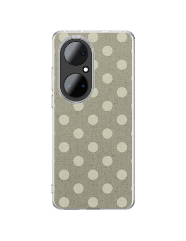 Coque Huawei P50 Pro Pois Polka Camel - Mary Nesrala