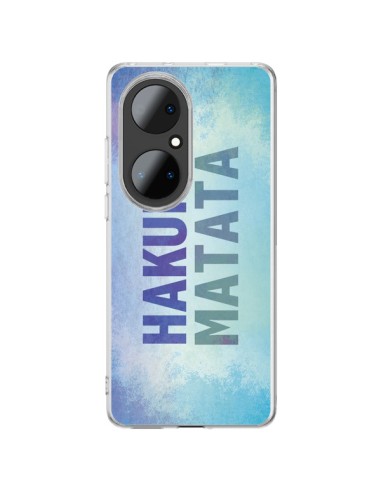 Coque Huawei P50 Pro Hakuna Matata Roi Lion Bleu - Mary Nesrala