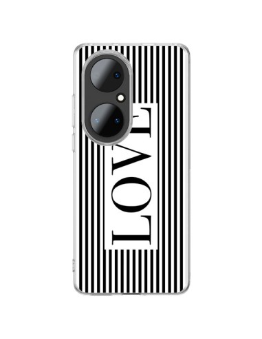 Coque Huawei P50 Pro Love Noir et Blanc - Mary Nesrala