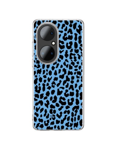 Coque Huawei P50 Pro Leopard Bleu Neon - Mary Nesrala