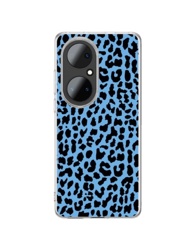 Cover Huawei P50 Pro Leopardo Blu Neon - Mary Nesrala