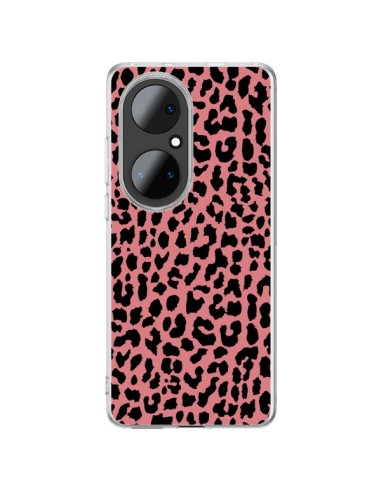 Coque Huawei P50 Pro Leopard Corail Neon - Mary Nesrala