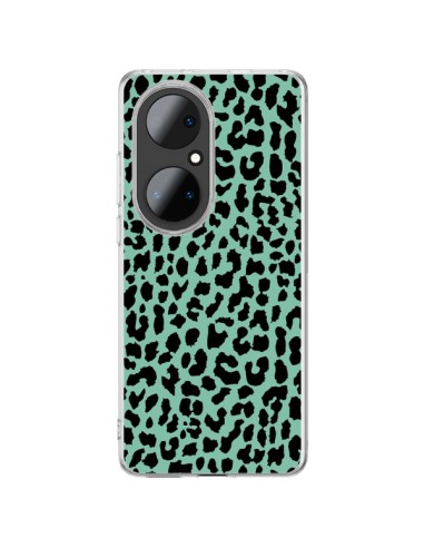 Huawei P50 Pro Case Leopard Green Mint Neon - Mary Nesrala