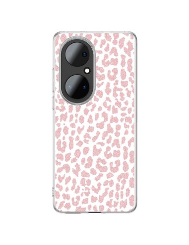 Coque Huawei P50 Pro Leopard Rose Corail - Mary Nesrala