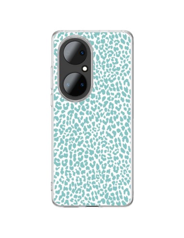 Coque Huawei P50 Pro Leopard Turquoise - Mary Nesrala