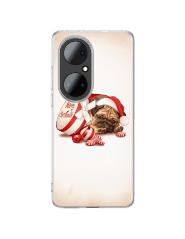 Coque Huawei P50 Pro Chien Dog Pere Noel Christmas Boite - Maryline Cazenave