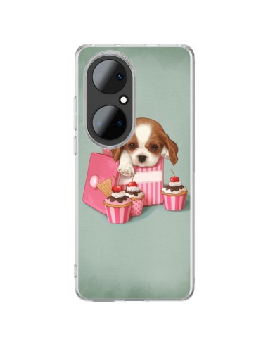 Coque Huawei P50 Pro Chien Dog Cupcake Gateau Boite - Maryline Cazenave