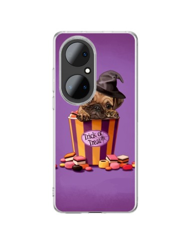 Coque Huawei P50 Pro Chien Dog Halloween Sorciere Bonbon - Maryline Cazenave