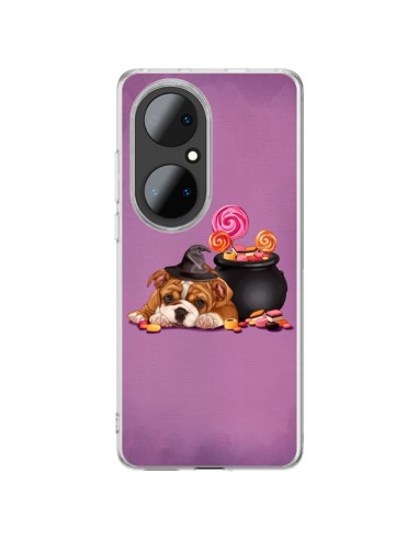 Coque Huawei P50 Pro Chien Dog Halloween Sorciere Chaudron Bonbon - Maryline Cazenave