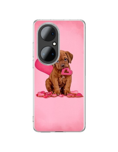 Coque Huawei P50 Pro Chien Dog Gateau Coeur Love - Maryline Cazenave