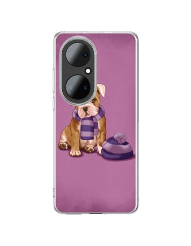 Coque Huawei P50 Pro Chien Dog Echarpe Bonnet Froid Hiver - Maryline Cazenave