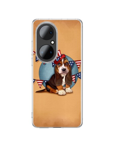 Coque Huawei P50 Pro Chien Dog USA Americain - Maryline Cazenave