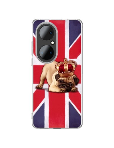 Cover Huawei P50 Pro Cane Inglese UK British Queen King Roi Reine - Maryline Cazenave