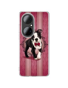 Huawei P50 Pro Case Dog Gentleman Bow tie Cappello - Maryline Cazenave