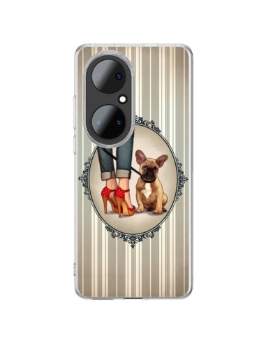 Huawei P50 Pro Case Lady Jambes Dog - Maryline Cazenave